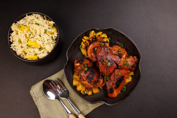 Huli-Huli Chicken is Hawaiian Grilled Chicken Infused with Sweet and Tangy Marinated from Pineapple. 