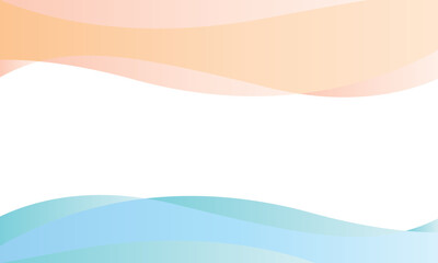 Dynamic wavy shapes pastel colors. Seamless colorful wave summer abstract background 