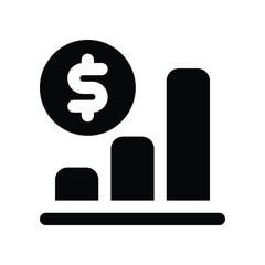 sales icon. vector glyph icon for your website, mobile, presentation, and logo design.