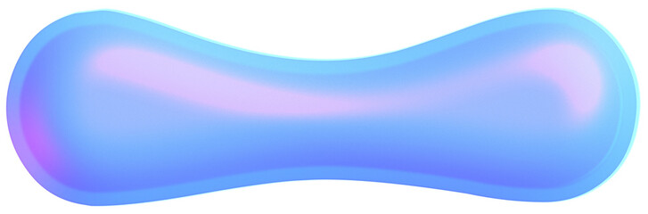 Obraz premium 3D Holographic liquid Y2k Chrome bubble Underscore