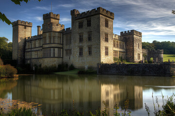 Fototapeta premium Leeds Castle Mansion architecture castle building
