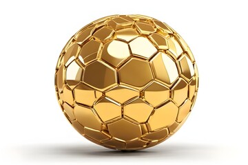 Fototapeta premium golden soccer ball