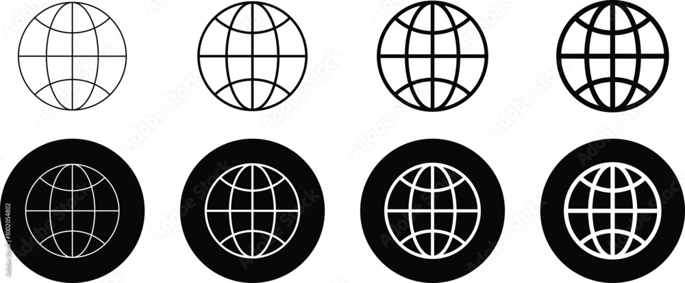 Poster website icon. world line icon. internet website icon vector illustration.