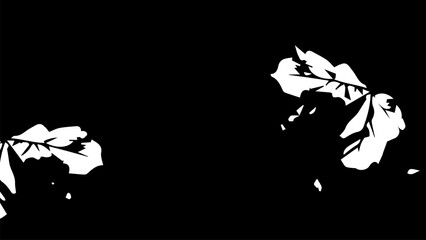 illustration of a silhouette of leaves