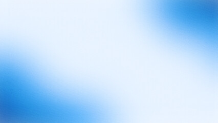 Blue and white gradient abstract background with grainy noise texture