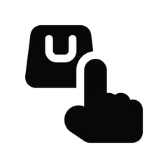 buy icon. vector glyph icon for your website, mobile, presentation, and logo design.