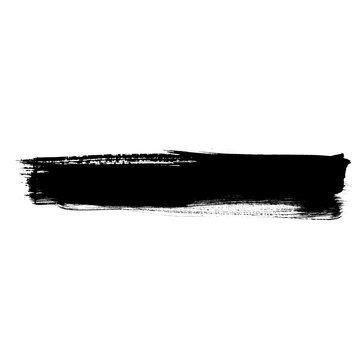 High-Resolution Black Paint Stroke PNG with Rich, Opaque Brush Textures
                        