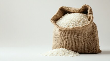 Sack of Rice on Table