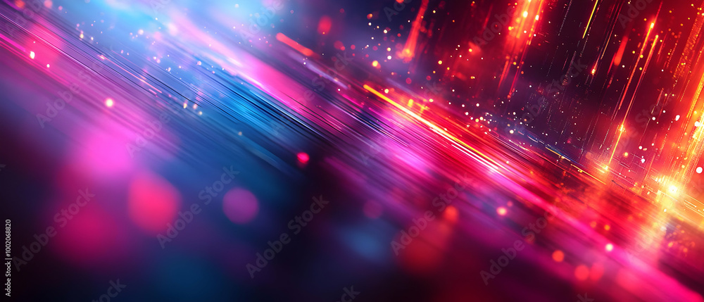 Poster abstract colorful light effects in a digital composition, creating a vibrant and dynamic background.