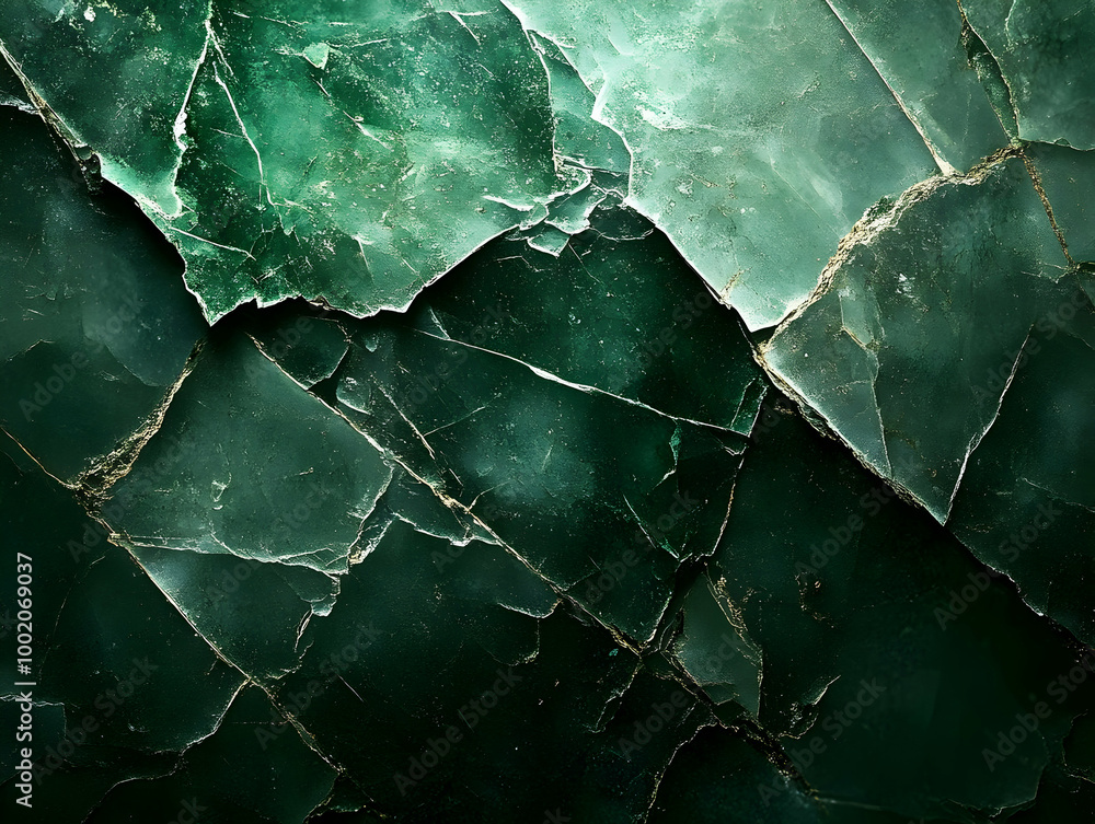 Poster textured green marble background with natural veining and intricate patterns, ideal for design and c