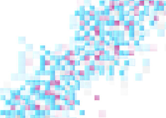 Blue purple glossy mosaic squares abstract geometric concept background. Vector design