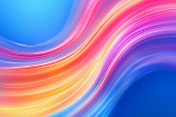 Obraz premium Modern abstract high-speed movement. Colorful dynamic motion on blue background. Movement sport pattern for banner or poster design background concept