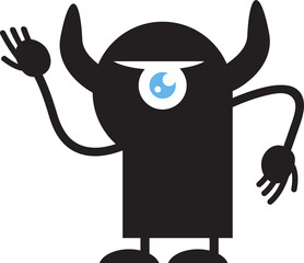 Funny Monster Character