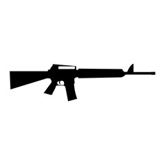 Rifle icon on white background. Vector illustration.