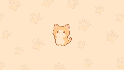 Cute animal character wallpaper