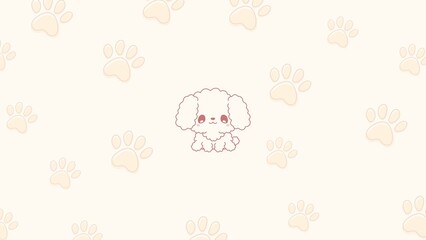 Cute animal character wallpaper