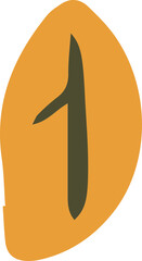 illustration of an orange