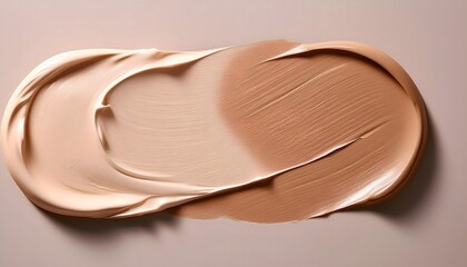 Foundation Smear on Skin-tone Background