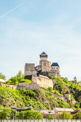 Fototapeta premium Trencin Castle in Trencin city in western Slovakia.