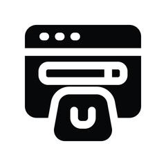 Fototapeta premium commerce icon. vector glyph icon for your website, mobile, presentation, and logo design.
