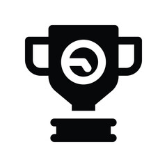 trophy icon. vector glyph icon for your website, mobile, presentation, and logo design.