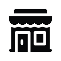 shop icon. vector glyph icon for your website, mobile, presentation, and logo design.