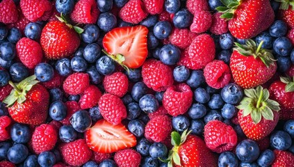 Fototapeta premium Fresh Berries Background