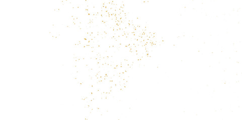 Obraz premium Vector gold particles confetti glitter on transparent background. Gold sparks and doted golden glitter special light effect celebration background. 