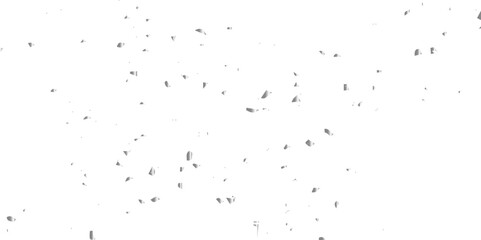 Silver shiny glitter sparkle confetti falling down on transparent background. Vector illustration.


