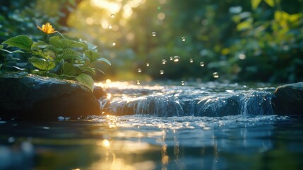 water in the forest