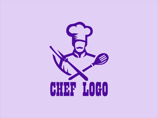 Professional Chef Vector Logo Master Chef Symbol with a Modern Touch, Elegant Logo with Creative Kitchen Artist Chef Hat
