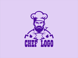 Professional Chef Vector Logo Master Chef Symbol with a Modern Touch, Elegant Logo with Creative Kitchen Artist Chef Hat