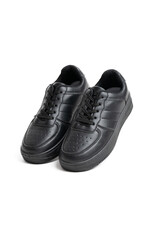 Black sneakers isolated on white background