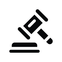 law icon. vector glyph icon for your website, mobile, presentation, and logo design.