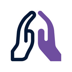 faith icon. vector dual tone icon for your website, mobile, presentation, and logo design.