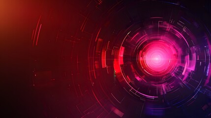 Obraz premium A red and purple circle with a white dot in the center. The circle is surrounded by a red background