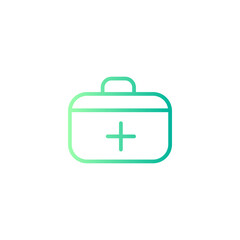 first aid kit gradient icon