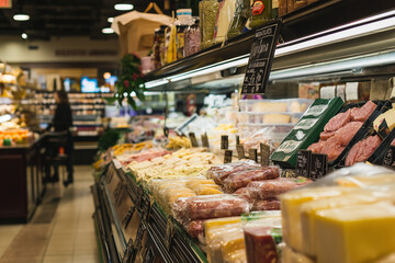 Delectable Charcuterie and Cheese Options Available at the Grocery Store Deli Counter