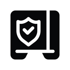 safebox icon. vector glyph icon for your website, mobile, presentation, and logo design.