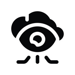 vision icon. vector glyph icon for your website, mobile, presentation, and logo design.