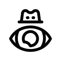 spyware icon. vector line icon for your website, mobile, presentation, and logo design.