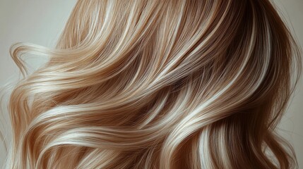 Fototapeta premium close up of smooth hair filling entire image, slight wave in the hair
