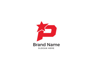 Obraz premium P Letter Logo, P star logo, Power logo