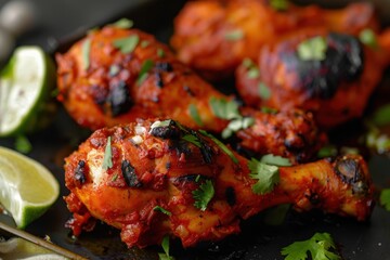 Delicious Tandoori Chicken Marinated in Indian Spices and Grilled to Perfection for a Flavorful Meal