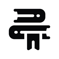 book icon. vector glyph icon for your website, mobile, presentation, and logo design.