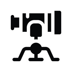 telescope icon. vector glyph icon for your website, mobile, presentation, and logo design.