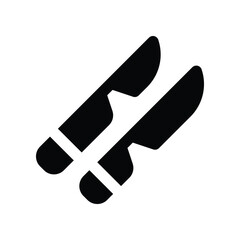 scalpel icon. vector glyph icon for your website, mobile, presentation, and logo design.