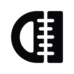 Obraz premium ruler icon. vector glyph icon for your website, mobile, presentation, and logo design.