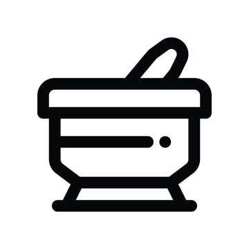 recommend clip art: mortar icon. vector line icon for your website, mobile, presentation, and logo design.