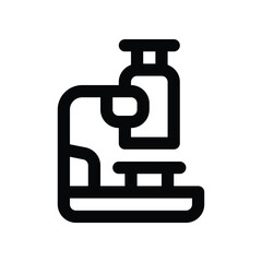 microscope icon. vector line icon for your website, mobile, presentation, and logo design.